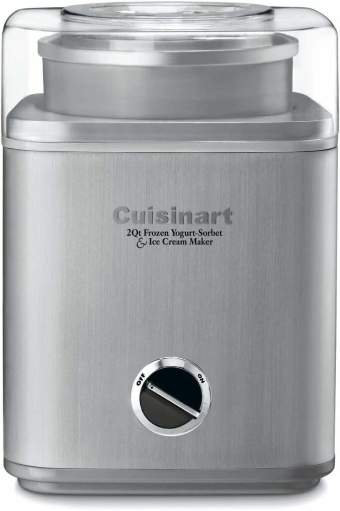 Cuisinart ICE-30BC Pure Indulgence 2-Quart Frozen Yogurt-Sorbet and Ice Cream Maker Bundle with Dessert Book (2 Items)