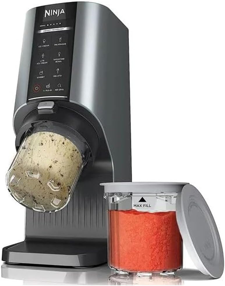 Ninja NC201 CREAMi Breeze 7-in-1 Ice Cream  Frozen Treat Maker  More (Renewed) Bundle with 2 YR CPS Enhanced Protection Pack
