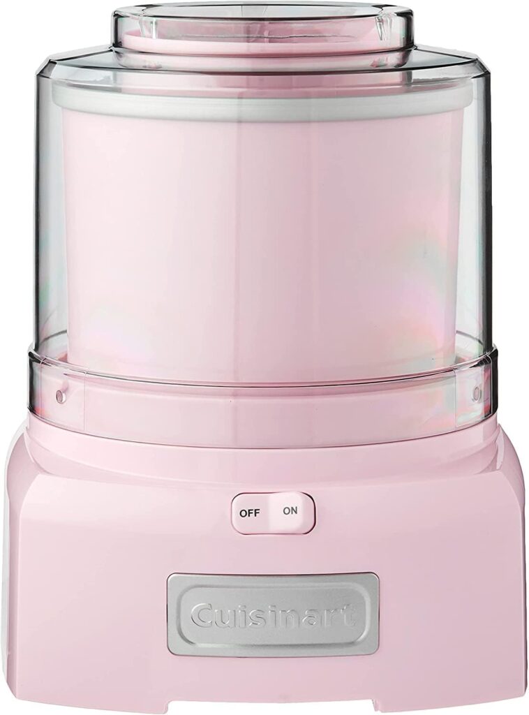 Cuisinart ICE-21PKP1 Frozen Yogurt - Ice Cream  Sorbet Maker, Pink, 1.5 Quart