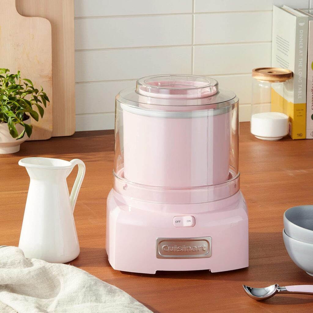 Cuisinart ICE-21PKP1 Frozen Yogurt - Ice Cream  Sorbet Maker, Pink, 1.5 Quart