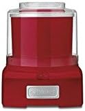 Cuisinart Red 1.5 qt. Ice Cream Maker 11.26 in. H x 9.06 in. W x 9.17 in. L