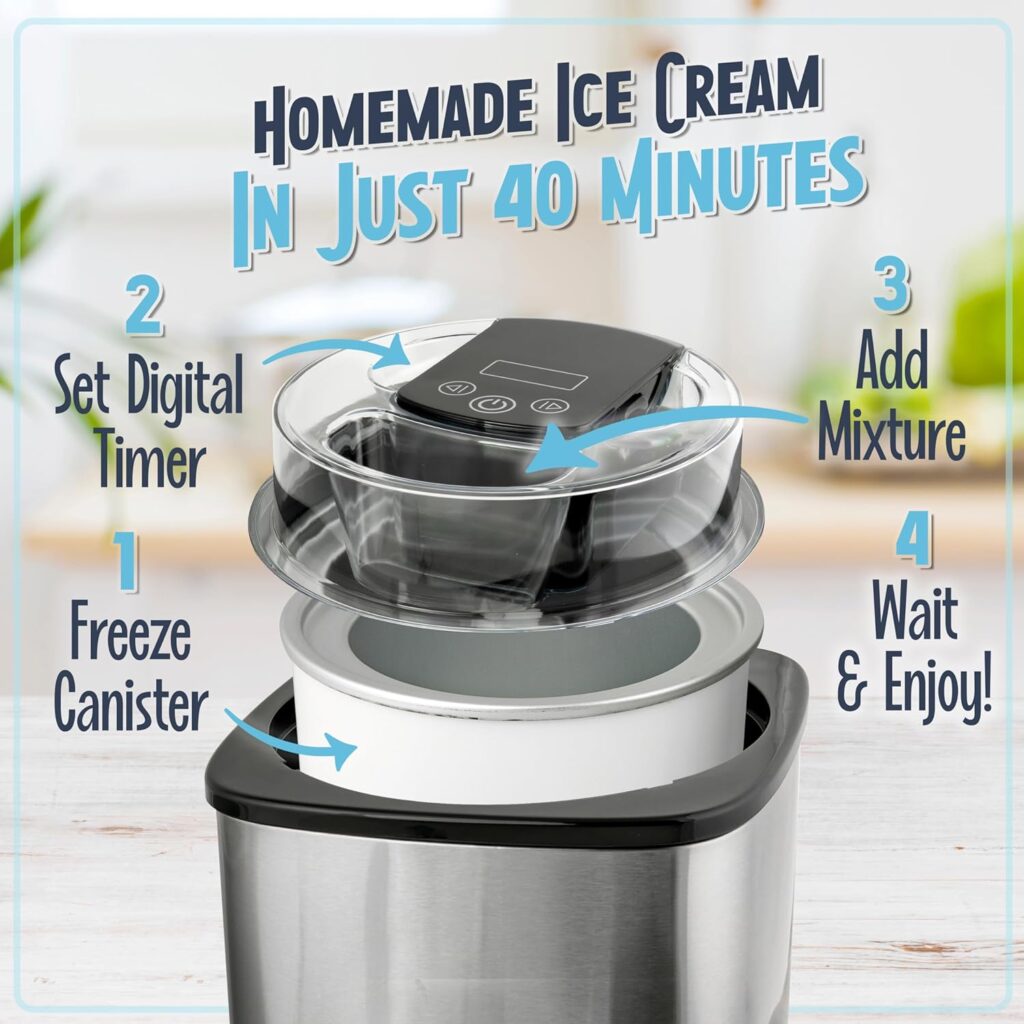 Nostalgia ICMP400WD Electric Wood Bucket Ice Cream Maker, 4-Quart