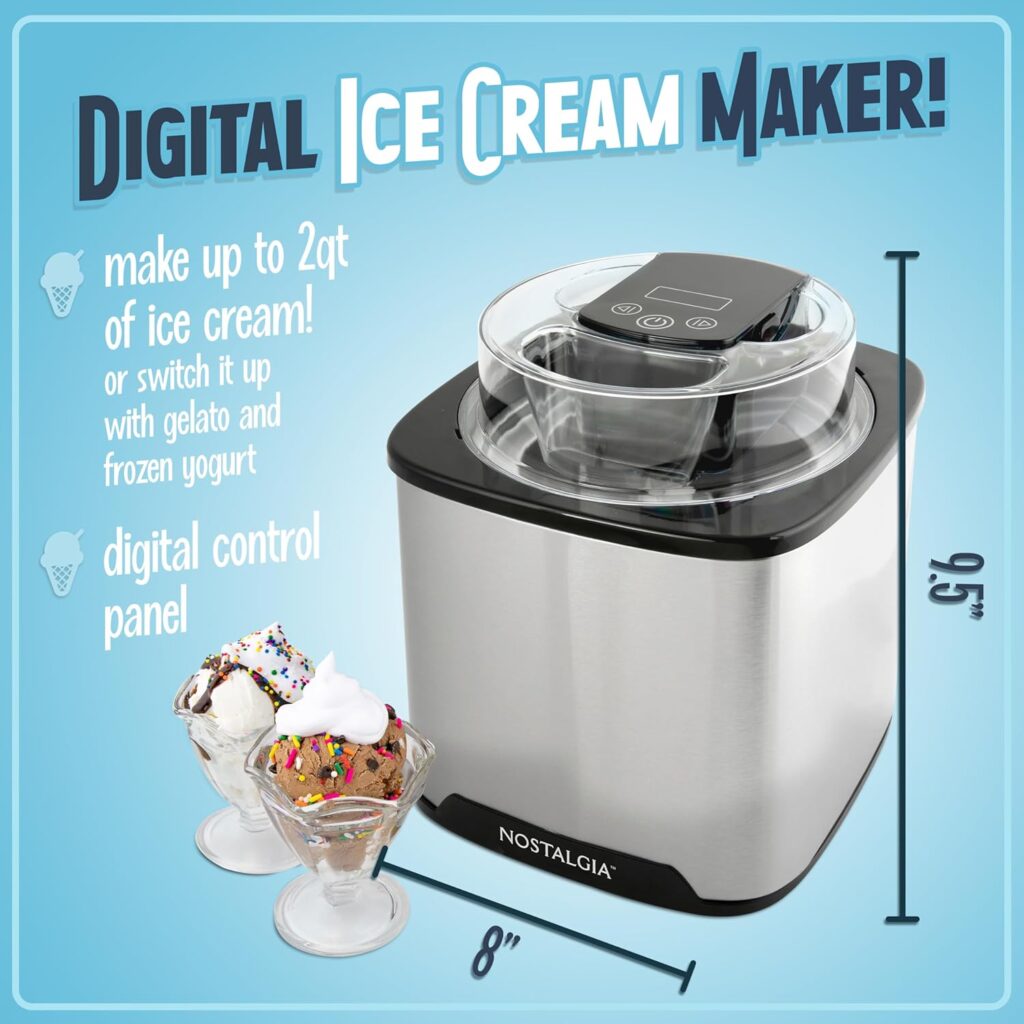 Nostalgia ICMP400WD Electric Wood Bucket Ice Cream Maker, 4-Quart